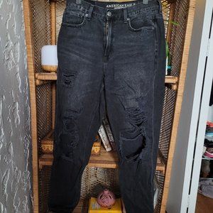 Black rip jeans